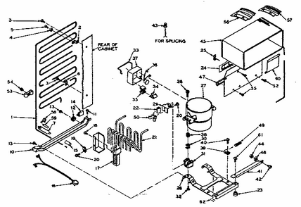 Unit Parts Diagram and Parts List for 106W14BA  Kenmore Refrigerator