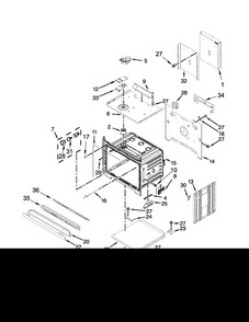 Oven Parts Diagram and Parts List for WOD51EC0AB03  Whirlpool Wall Oven