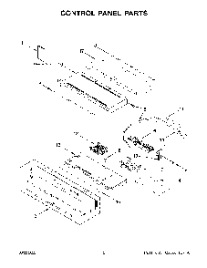Control Panel Parts Diagram and Parts List for KOSE900HBS20  KitchenAid Wall Oven