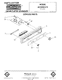 CONSOLE Diagram and Parts List for WU3006V0  Roper Dishwasher