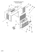 Part Location Diagram of WP8031121 Whirlpool Air Conditioner Control Knob