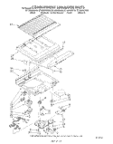 COMPARTMENT SEPARATOR Diagram and Parts List for ET18GKXSW06  Whirlpool Refrigerator