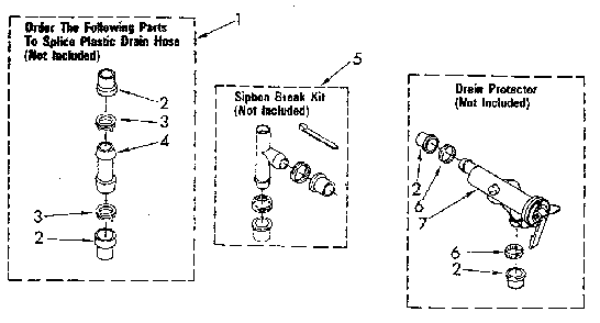 Water System Diagram and Parts List for LA5580XSN3  Whirlpool Washer