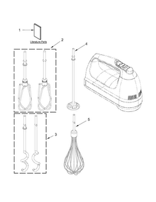 Unit Parts Diagram and Parts List for 5KHM926ACU0  KitchenAid Mixer