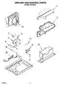 AIR FLOW AND CONTROL PARTS Diagram and Parts List for ACQ128XR0  Whirlpool Air Conditioner