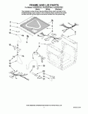 FRAME AND LID PARTS Diagram and Parts List for KUDD03STBL2  KitchenAid Dishwasher