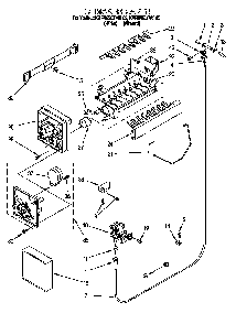 Icemaker Diagram and Parts List for 885779  KitchenAid Refrigerator