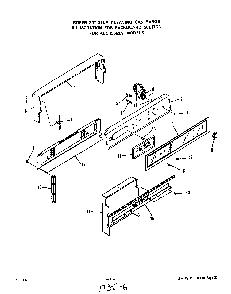 Backguard Diagram and Parts List for 1355*3A  Roper Range