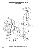 MAGNETRON AND AIRFLOW Diagram and Parts List for MW8400XS2  Whirlpool Microwave
