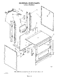 EXTERNAL OVEN Diagram and Parts List for SF302BERW1  Whirlpool Range
