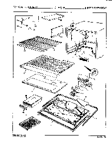 02 - Freezer Compartment Diagram and Parts List for NT17H6A  Whirlpool Refrigerator