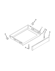 Drawer & Broiler Parts Diagram and Parts List for WFG714HLAS1  Whirlpool Range