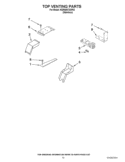 TOP VENTING PARTS Diagram and Parts List for KERS807XSP02  KitchenAid Range
