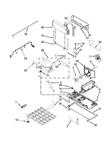 Unit Parts Diagram and Parts List for WRF991BOOM00  Whirlpool Refrigerator
