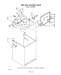 TOP AND CABINET , LITERATURE AND OPTIONAL Diagram and Parts List for LA5400XSW1  Whirlpool Washer