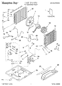 UNIT, LITERATURE Diagram and Parts List for BHAC1230AS1  Whirlpool Air Conditioner