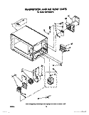 MAGNETRON AND AIR FLOW Diagram and Parts List for MW1000XP0  Whirlpool Microwave