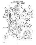 SECTION Diagram and Parts List for LEC7858AN0  Whirlpool Dryer