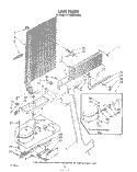 UNIT Diagram and Parts List for RT18BMXVW00  Roper Refrigerator