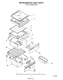 REFRIGERATOR SHELF Diagram and Parts List for 3ED25DQXVN00  Whirlpool Refrigerator