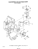MAGNETRON AND AIRFLOW Diagram and Parts List for MW8500XS2  Whirlpool Microwave