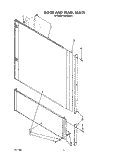 DOOR AND PANEL Diagram and Parts List for KUDI22XX1  KitchenAid Dishwasher