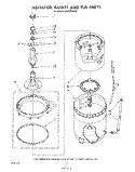 AGITATOR, BASKET AND TUB Diagram and Parts List for LA5578XSW2  Whirlpool Washer