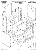 EXTERNAL OVEN, LIT/OPTIONAL Diagram and Parts List for FEP210VL4  Roper Range