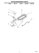 WATER DISPENSER, OPTIONAL Diagram and Parts List for KTRA19ELWH01  KitchenAid Refrigerator