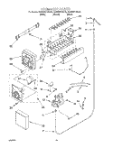ICE MAKER, OPTIONAL Diagram and Parts List for KSRW25FHBT02  KitchenAid Refrigerator