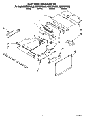 TOP VENTING PARTS Diagram and Parts List for KEMC307KBL02  KitchenAid Microwave Oven Combo