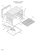 INTERNAL Diagram and Parts List for FGP210VW6  Roper Range