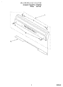 BACKGUARD Diagram and Parts List for FGP305EW2  Roper Range