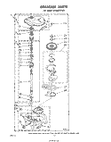 GEARCASE Diagram and Parts List for LA5600XPW3  Whirlpool Washer