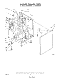 WASHER CABINET Diagram and Parts List for LT5000XMW1  Whirlpool Washer Dryer Combo