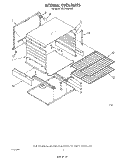 INTERNAL OVEN Diagram and Parts List for SF3100ERW0  Whirlpool Range