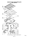 COMPARTMENT SEPARATOR Diagram and Parts List for ET18EKXPWR2  Whirlpool Refrigerator