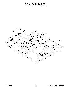 Console parts Diagram and Parts List for WTW6120HC1  Whirlpool Washer