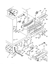 Liner Parts Diagram and Parts List for KBLP36FMS01  KitchenAid Refrigerator