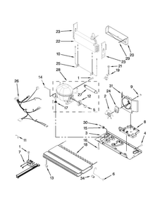 Unit Parts Diagram and Parts List for WRF535SMBM00  Whirlpool Refrigerator