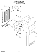AIR FLOW PARTS Diagram and Parts List for KSRY25CTMS01  KitchenAid Refrigerator