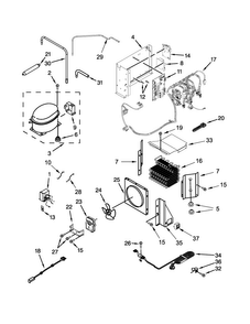 Part Location Diagram of W10625011 Whirlpool TUBE
