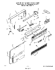 Backguard Diagram and Parts List for 2384*0A  Roper Range
