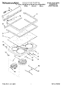 COOKTOP Diagram and Parts List for KERC507EBL5  KitchenAid Range