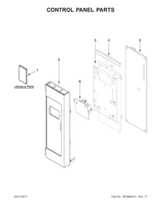 Part Location Diagram of W11342846 Whirlpool Electric Control Board