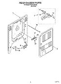 REAR CHASSIS PARTS Diagram and Parts List for YKERC608LS0  KitchenAid Range