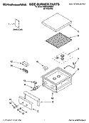 SIDE BURNER PARTS Diagram and Parts List for KSBN220SSS0  KitchenAid Grill