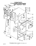 CABINET Diagram and Parts List for RT18DKYWW03  Roper Refrigerator
