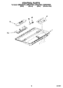 CONTROL PARTS Diagram and Parts List for KSBS23INSS01  KitchenAid Refrigerator