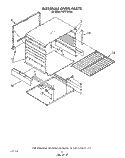 INTERNAL OVEN Diagram and Parts List for FGP310VW5  Roper Range